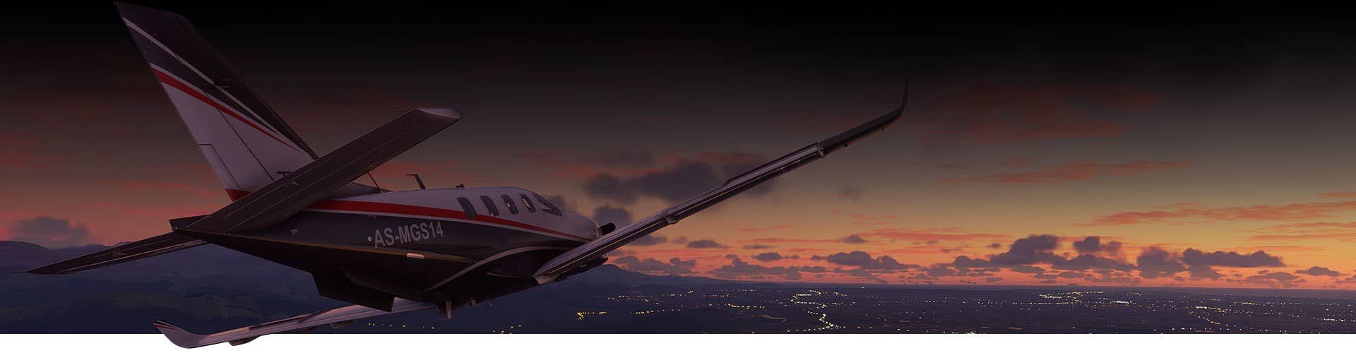 flight simulator game sky view with plane